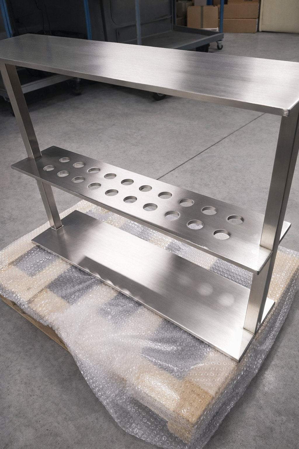 Structure en inox brosse